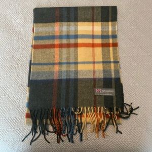 Plaid 100% Cashmere Scarf